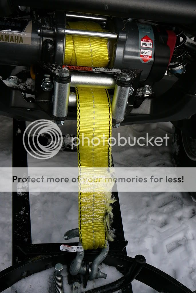 Are YOU breaking your winch cable/cord when plowing??? Yamaha Grizzly