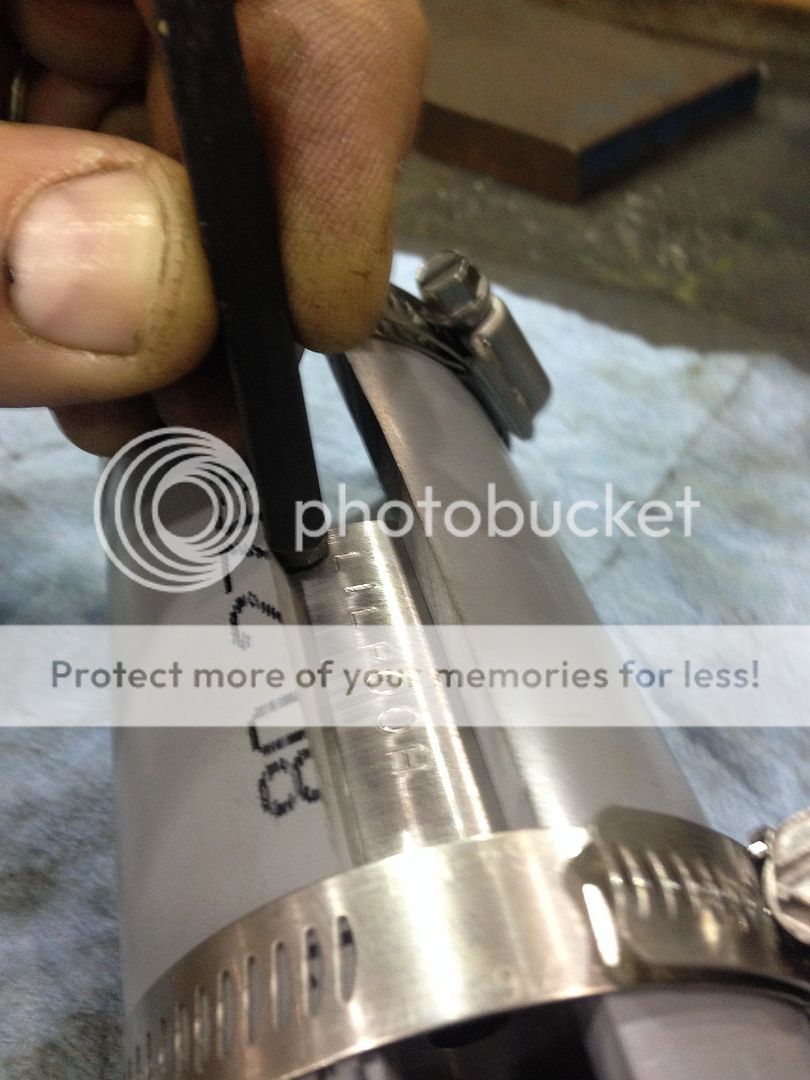 DIY centering for freeze plug.