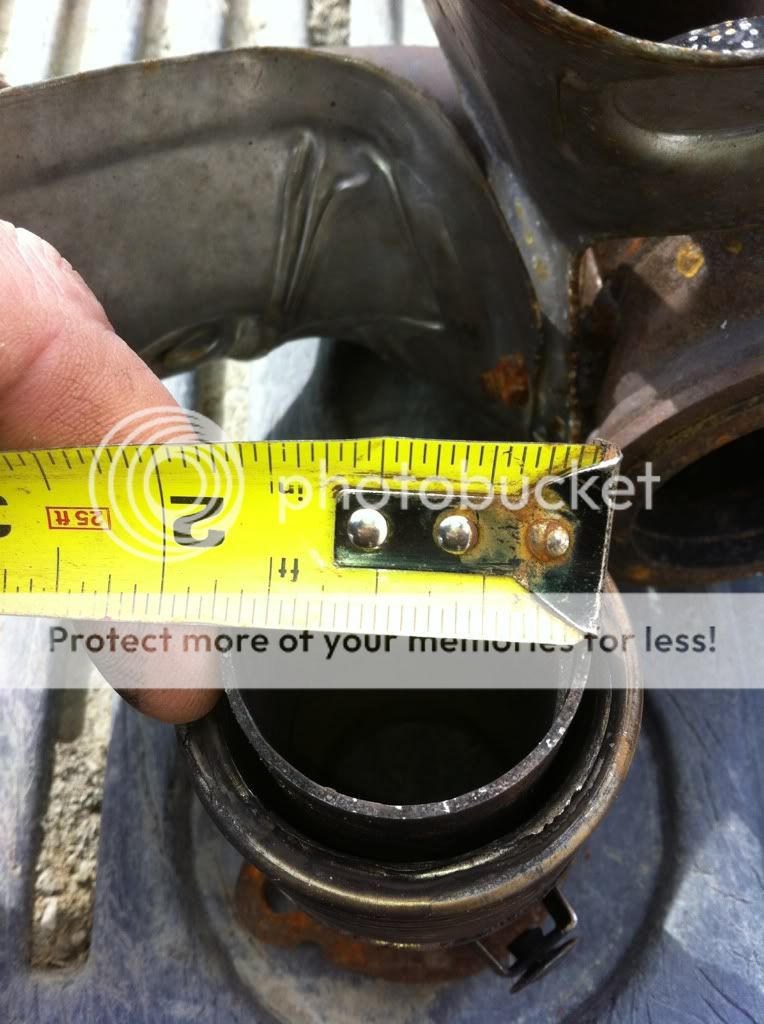 Y pipe flex leak, whats the diameter/length of flex? Ford Powerstroke