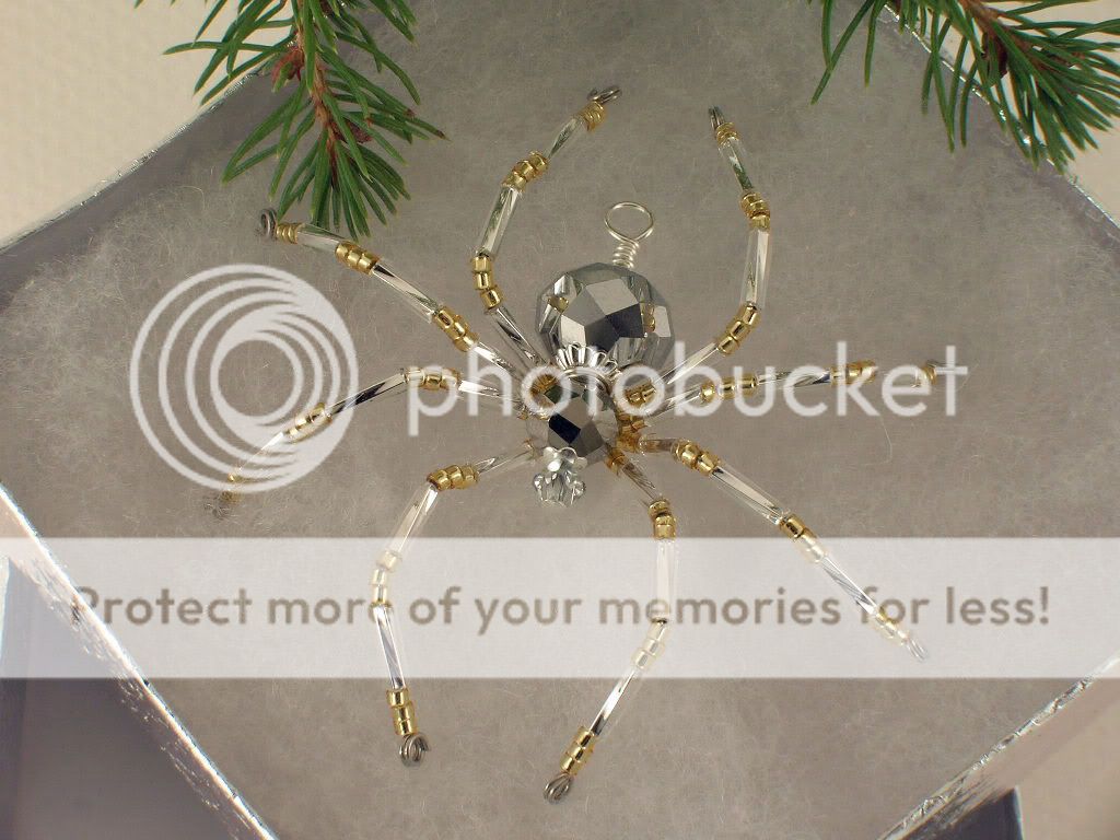 German Christmas Tree Beaded Spider Legend Tarantula Ornament Handmade