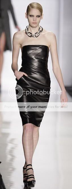 Angelina Jolie Leather Dress. Angelina Jolie in a Michael