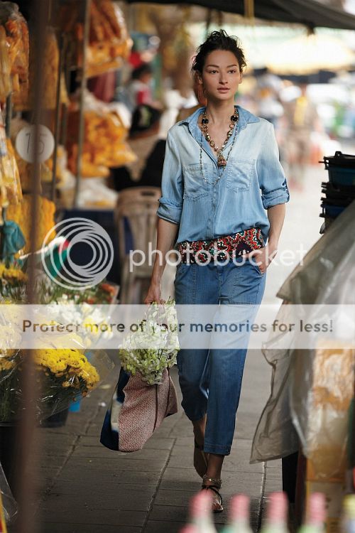 Street style double denim earthy look book look Anthropologie 2013 2014