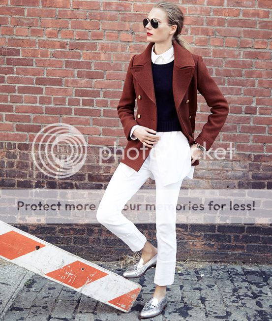 J.Crew One white blouse four looks