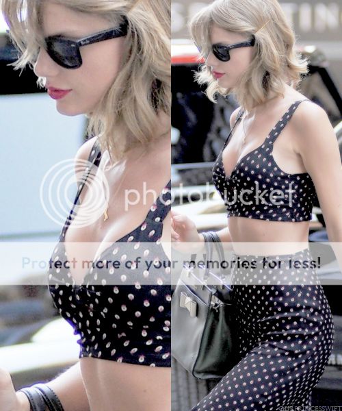 Taylor Swift street style summer halter look