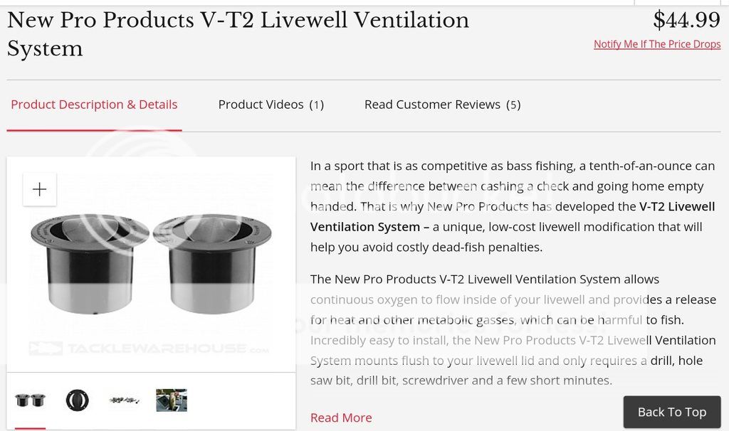 Livewell Ventilation System